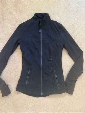 Black Women's Zip-Up Jacket - Brand Not Visible